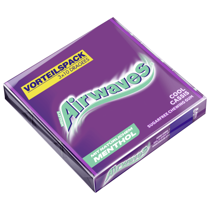 AIRWAVES Cool Cassis Vorteilspack 3x10 Dragees
