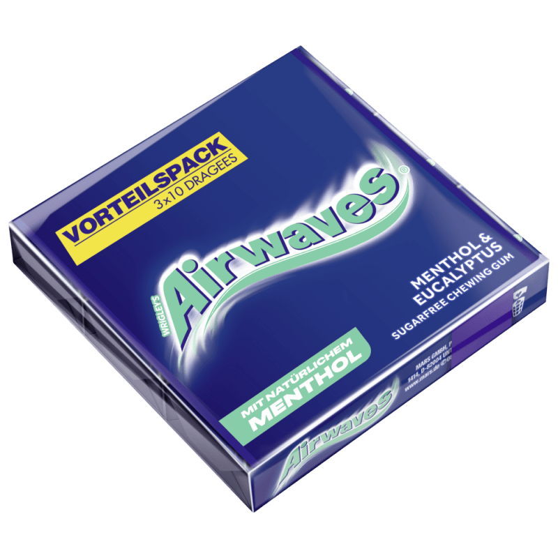 AIRWAVES Menthol & Eucalyptus Vorteilspack 3x10 Dragees